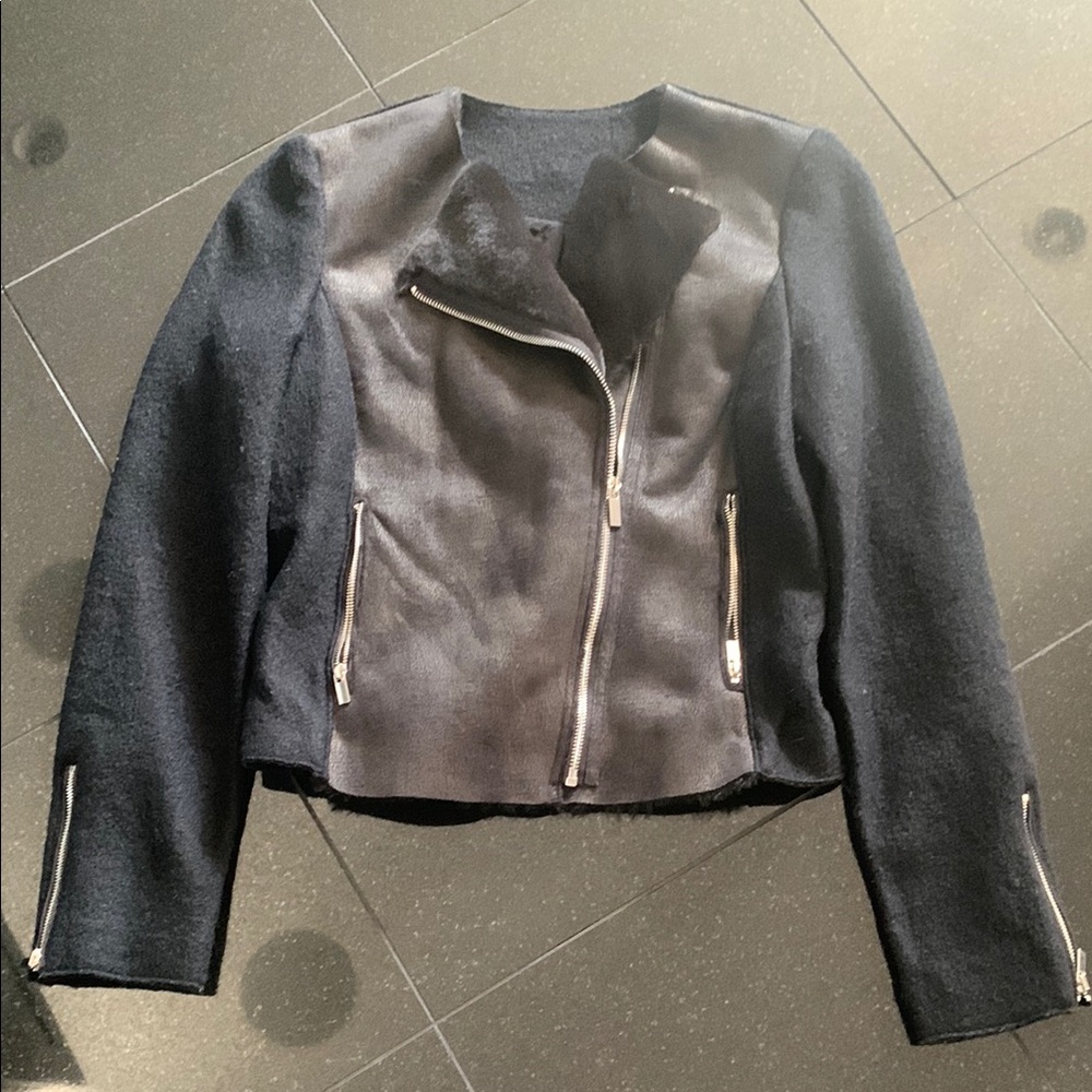Women's Black Biker Jacket